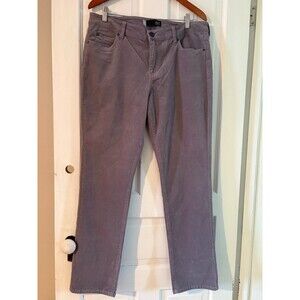 Kut from the Kloth Jeans Womens 14 Light Gray Catherine Boyfriend Corduroy